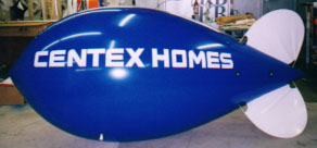 Advertising Blimp - 11ft. Centex Homes logo - Large Balloons increase sales!